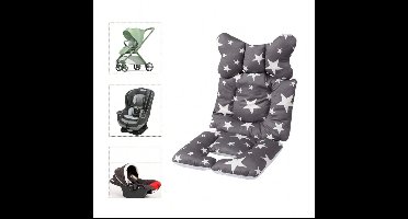 S&E Luchtig Stoelkussen voor Kinderwagen of Autostoel - Sterren