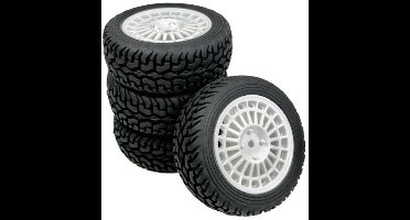 Absima 1:10 Rallywagen, Toerwagen Rally Street Complete wielen Rally, Street Wit 4 stuk(s)