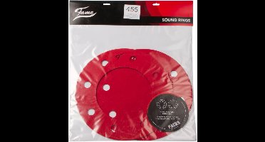 Fame FRSF-R F-Ring Skinny Flat Set Red 14" - Accessoire voor drumvellen