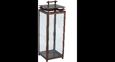 PTMD Lantaarn Dunja Copper - 18x18x52 cm - Metaal - Koper