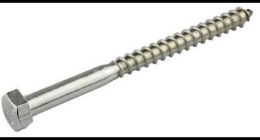 Deltafix - Houtdraadbout 8x70mm rvs