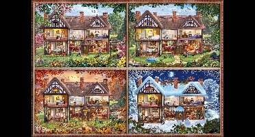 Schmidt legpuzzel Seasons House - 2000 stukjes puzzel voor volwassenen.