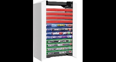 Games Opslagtoren – Universele CD Rek voor 12 Games – Geschikt voor Playstation 5 / 4, PS5, PS4, Xbox & Blu-ray Discs – Game Organizer – Compact & Stapelbaar