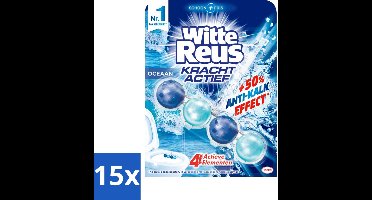 Witte Reus - Kracht Actief Toiletblok - Oceaan - 1 Toiletblok - Bulkverpakking - 15 stuks