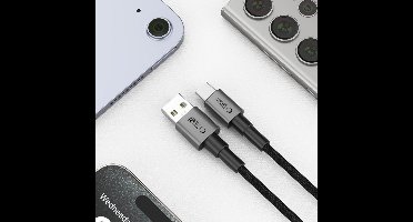 Tech-Protect Usb-C Ultraboost Oplaadkabel 15W/3A Voor Telefoons 25Cm