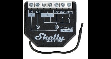 Shelly Shelly Qubino Wave 2PM Schakelactor Z-Wave, Z-Wave+