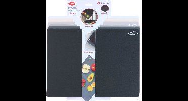 Vouwbare snijplanken set multicolor 6 stuks kunststof keuken speelgoed.