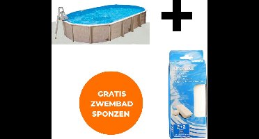 Interline ondertapijt - Onderzeil zwembad 9,75 x 4,90m ovaal - Voor alle zwembaden - Anti bacterieel - Extra isolatie - Inclusief gratis zwembadspons