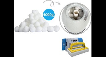 Flowclear Polysphere Filterbollen - 4000 gram & WAYS scrubborstel