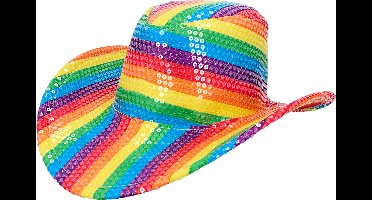 Boland - Hoed cowboy Pride Multi - 59 - Volwassenen - Unisex - Pride