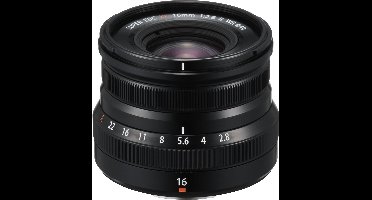 Fujifilm XF-mount Groothoeklens 16 mm F2.8 R WR Zwart