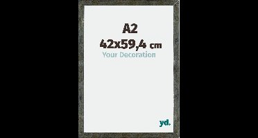 Your Decoration - Fotolijst A2 42x59,4 cm - MDF - Blauw Goud Gemeleerd - Mura
