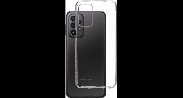 Mobiparts hoesje geschikt voor Samsung Galaxy A23 - Zacht TPU - Schokabsorberend TPU - Grip Coating - Transparant