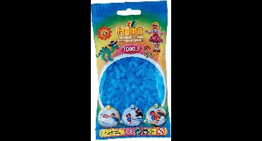 Strijkkralen Hama - 1000 stuks - Blauw transparant