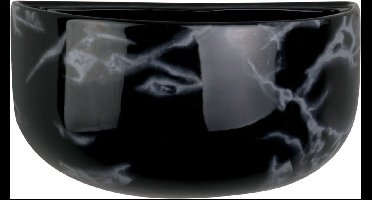 Present Time Bloempot Oval Wide - Zwart - 10,8x9,5cm - Modern