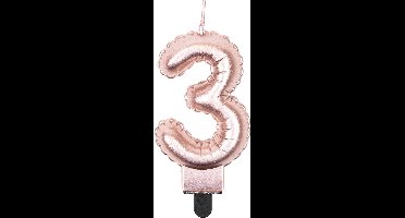 Foil balloon candle rose - 3