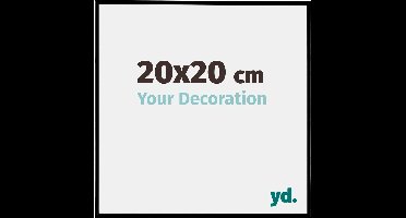 Your Decoration - Fotolijst 20x20 cm - Kunststof - Zwart Mat - Evry