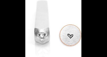 Embossing stempel, hart, L: 65 mm, afm 3 mm, 1 stuk