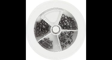 Sieraden starterset, donker metallic grijs, 1 set