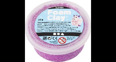 Foam Clay®, paars, glitter, 35gr