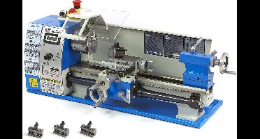 HBM 210 Vario Metaaldraaibank met HBM A0 Snelwisselhouder