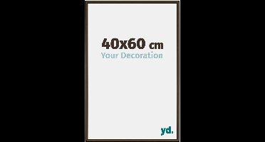Your Decoration - Fotolijst 40x60 cm - Aluminium - Walnoot Structuur - New York