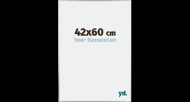 Your Decoration - Fotolijst 42x60 cm - Aluminium - Zilver Hoogglans - Kent