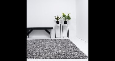 Vloerkleed Xilento Pebble Charcoal | 170 x 230 cm