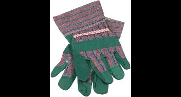 Benson Set tuinhandschoenen - katoen - groen/blauw - universele maat - bescherming