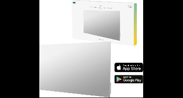 Hombli Slimme Spiegelende Infrarood Paneelverwarming Radiator - 600 Watt - Smart App - Ingebouwde Thermostaat - 18m² - Wandmontage - Wit