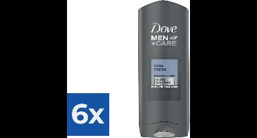 Dove Men + Care Cool Fresh - 400 ml - Douche Gel - Voordeelverpakking 6 stuks
