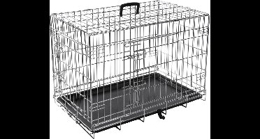 Flamingo bench Keo zilver - 77 x 47 x 54 cm