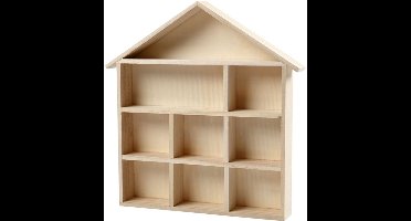 CC Houten Letterhuisje 26x25,2 cm