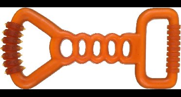 Flamingo Rubba - Speelgoed Honden - Hs Rubber Rubba Trektuig Bruin 28,5x13,3x3cm - 1st - 138049 - 1st