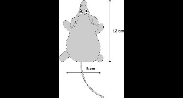 Flamingo - Kattenspeelgoed Rizzo muis - Assorti - 12 x 5 x 5 cm