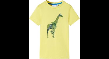 vidaXL - Kindershirt - 92 - geel