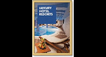 Kliklijst Standard A2 Rechte Hoeken 25 mm Goud - Syna KRA2G25GOLD