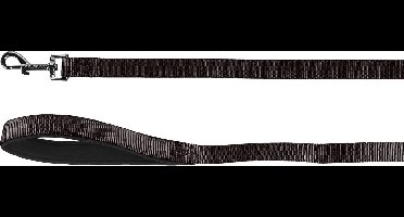 Hond Looplijn Abbi Zwart 1,3m 20mm
