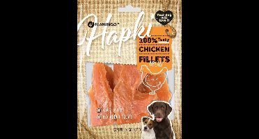 Flamingo Hapki -Hondensnack Dried Chicken Breast 170 gr - glutenvrij - geen toegevoegde suiker