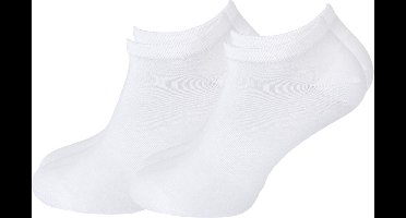 green-goose® Bamboe Enkelsokken Dames - 2 Paar - Licht Geparfumeerd met Sandalwood - Maat 35-38 - Wit - Glad, Ademend en Duurzaam