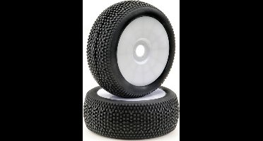 Absima 1:8 Buggy Complete wielen Minipin Schijf Wit 1 paar