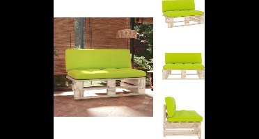 vidaXL - Tuinmiddenbank - pallet - geïmpregneerd - grenenhout