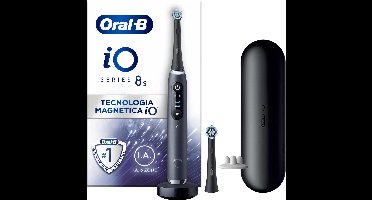Oral-B iO 8s – Elektrische Tandenborstel – Zwart – iO-technologie – Smart Pressure Sensor