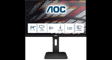 AOC 24P1 - Full HD IPS monitor - USB-hub - Verstelbaar - 24 inch