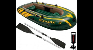 Intex 68380NP Opblaasboot Seahawk 3 3-Persoons Set