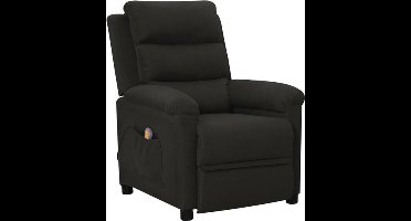 vidaXL - Massagestoel - stof - zwart