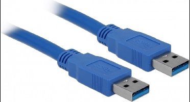 Delock - USB 3.0 Kabel - Blauw - 0.5 meter