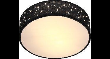 Monzana Plafondlamp - Sterrenhemel Rond 30cm 40 Watt Stof - Zwart