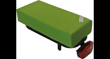 Hooodie BIG Cushie Olive Solid zacht en vrolijk fietskussen voor op bagagedrager