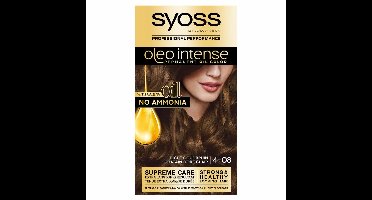 3x Syoss Color Oleo Intense 4-08 Licht Goudbruin